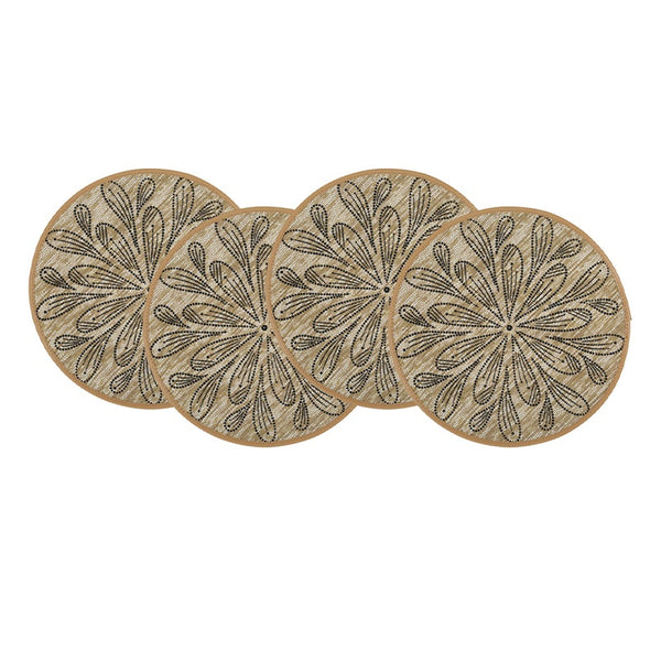 Handwoven Jute Natural Placemat & Coaster