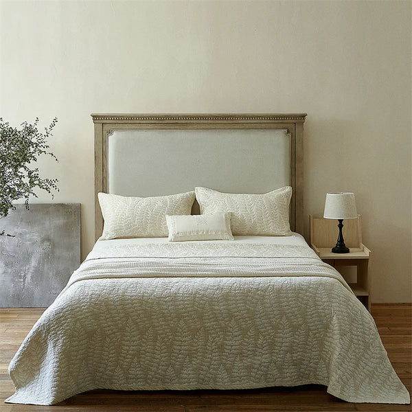 Reversible Cotton Linen Quilt & Coverlet Collection