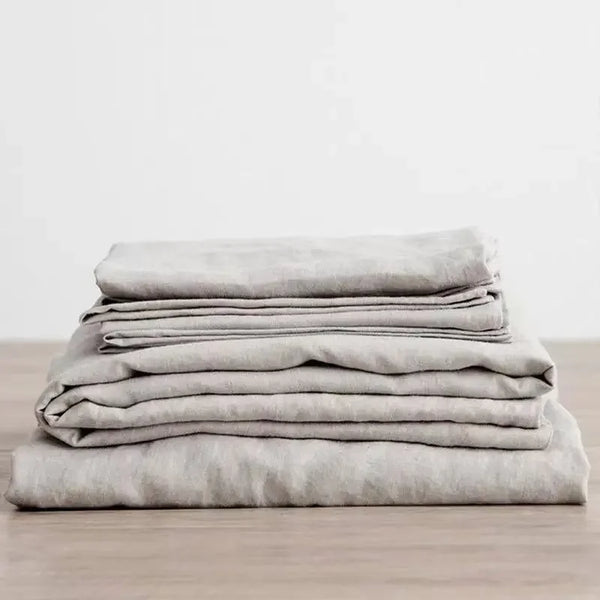 Washed Linen Flat Sheet & Pillowcase Collection