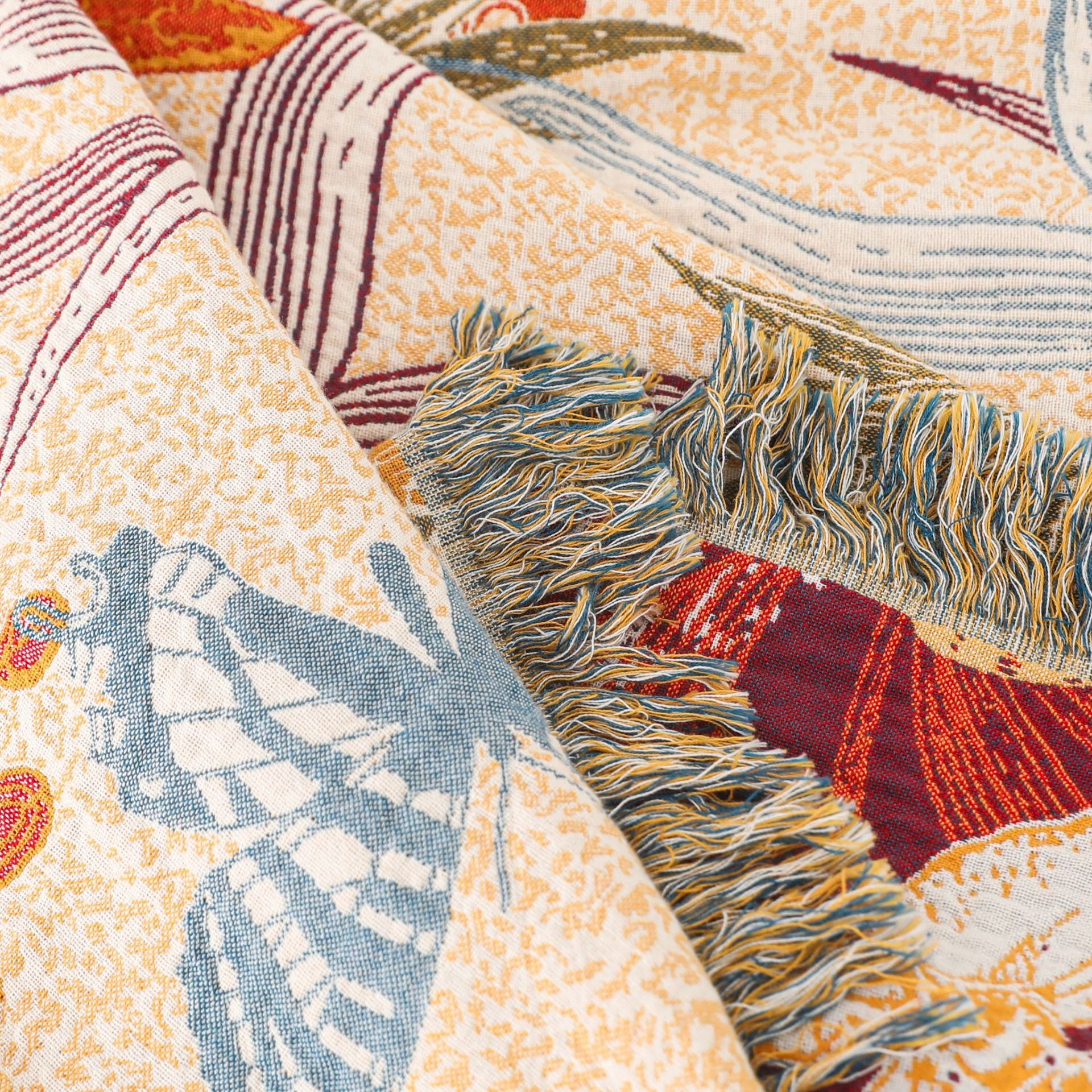Cotton Gauze Multi-Layer Summer Bedspread — view 3