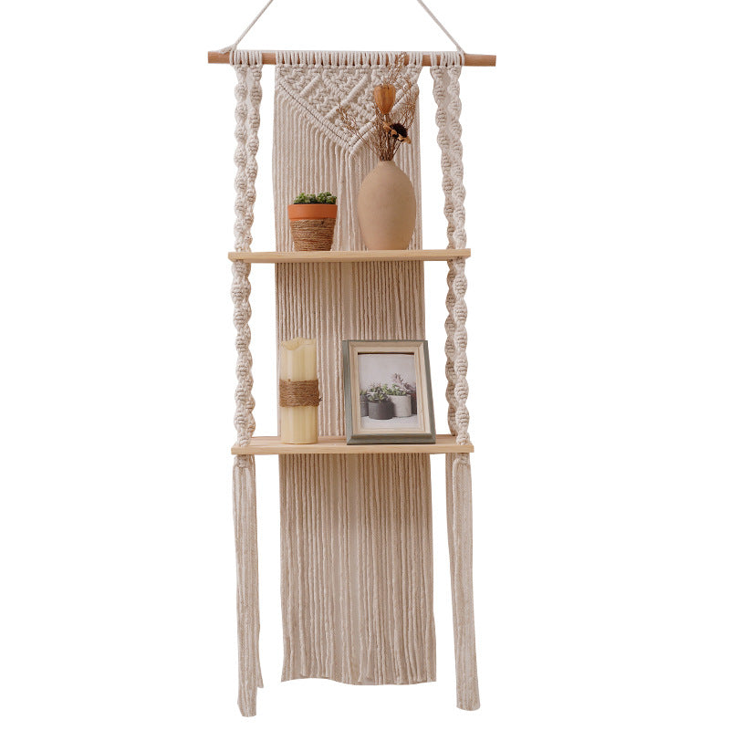 Bohemian Handwoven Tapestry Shelf