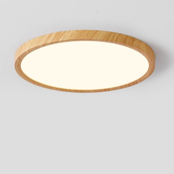 Minimalist Natural Wood Ceiling Light, 2.5cm