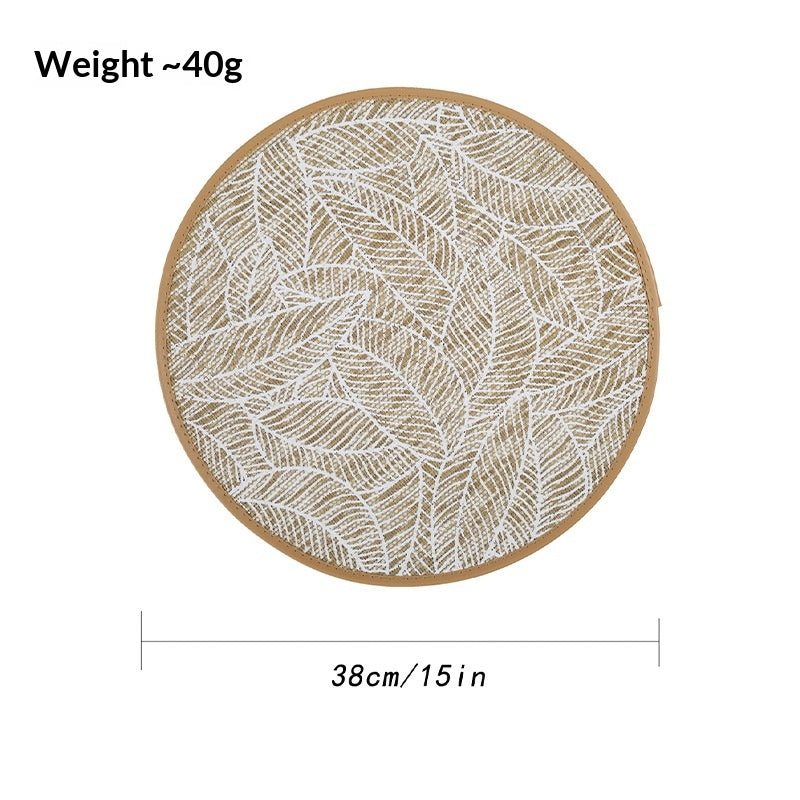 Handwoven Jute Natural Placemat & Coaster