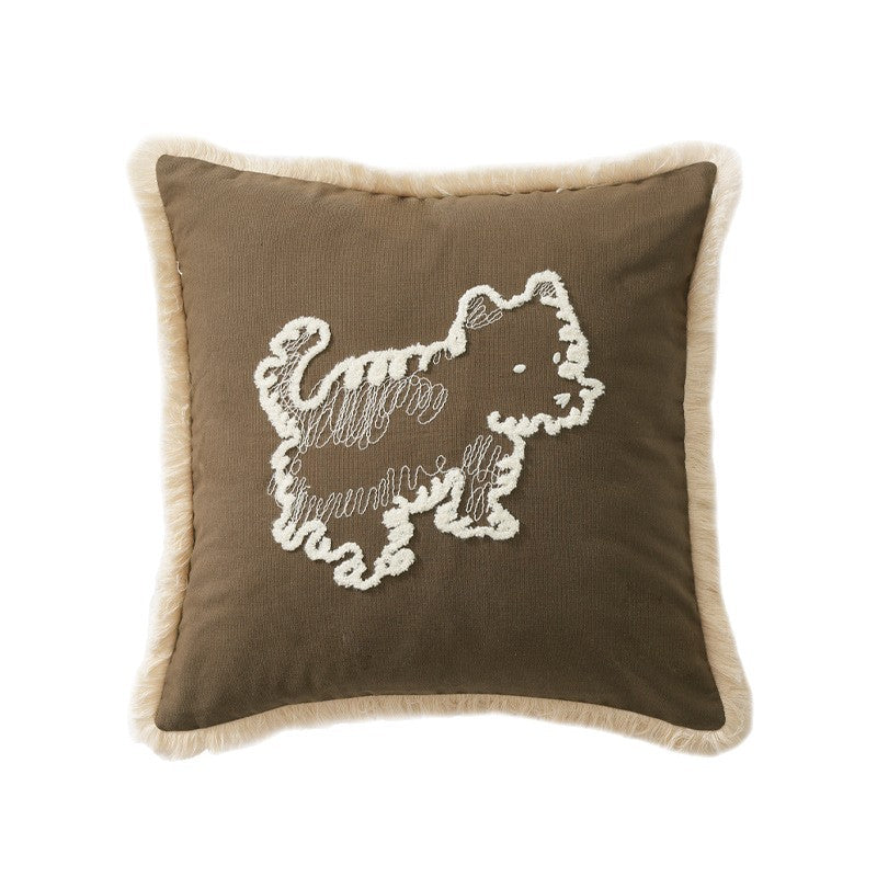 Cotton Canvas Throw Pillow — Homestay Warmth