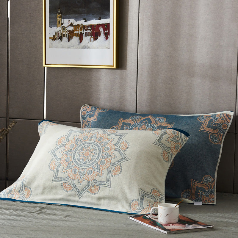 Four-Layer Gauze Cotton Pillowcase | Cloud-Soft