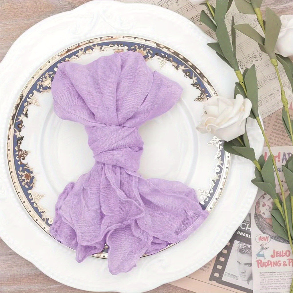 Bali Crinkled Chiffon Napkin, Plain Table Linen — view 14