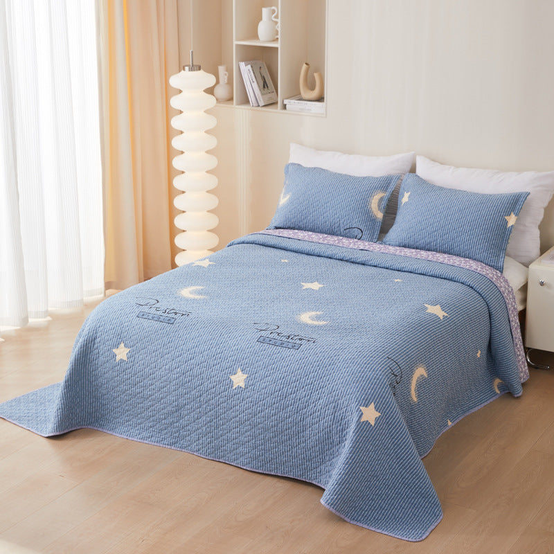 Quilted Cotton Twill Bedspread Three-Piece Collection — view 9