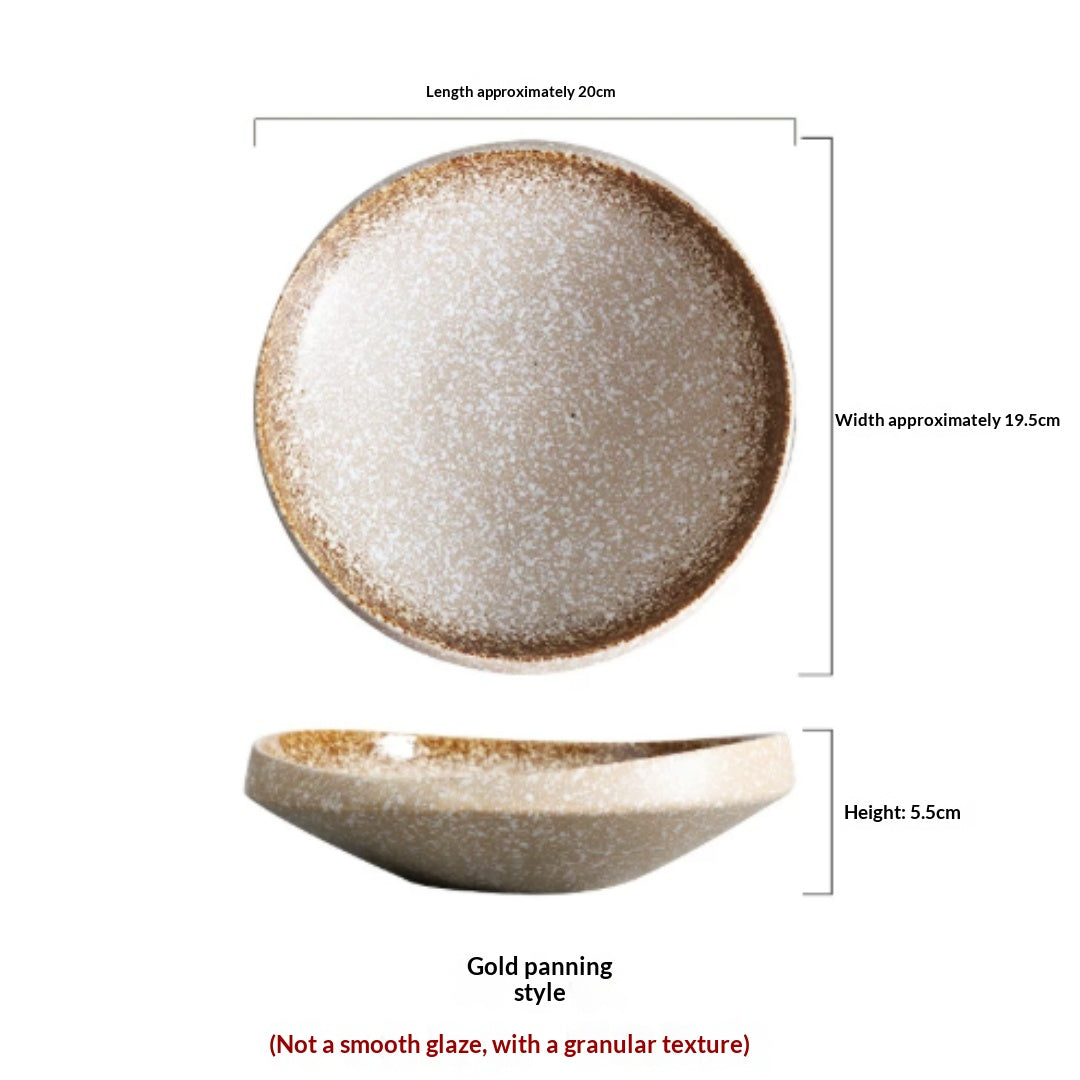 Wabi-Sabi Irregular Ceramic Serving Plate — view 6