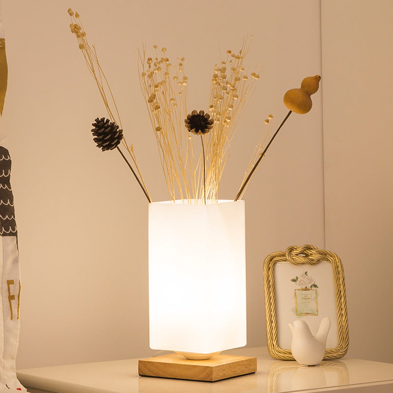 Solid Wood Table Lamp | Warm Minimalist Glow — view 2
