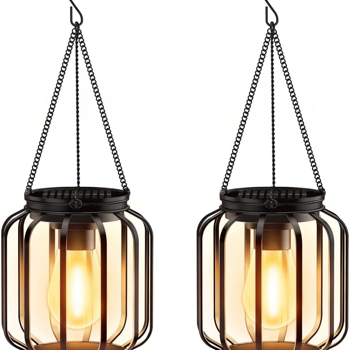 Solar Hanging Metal Garden Lantern