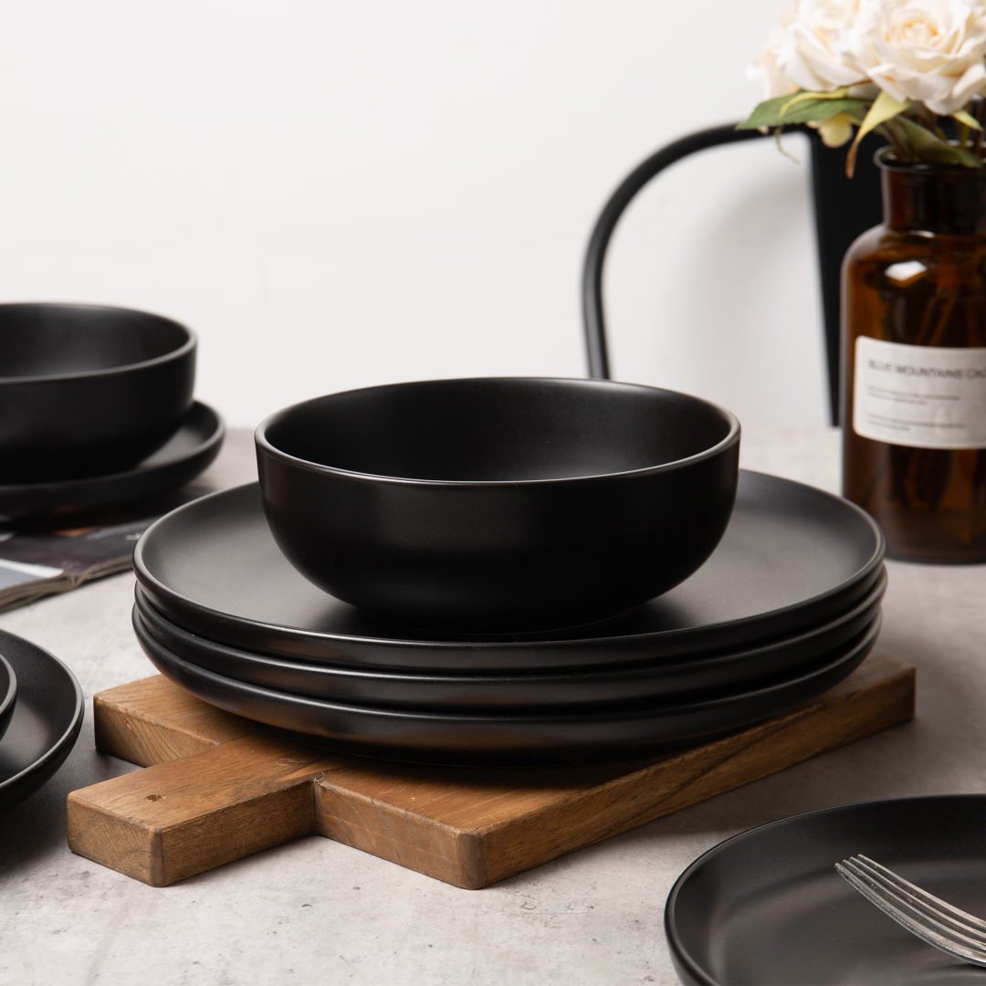 Matte Stoneware Dining Collection for Four