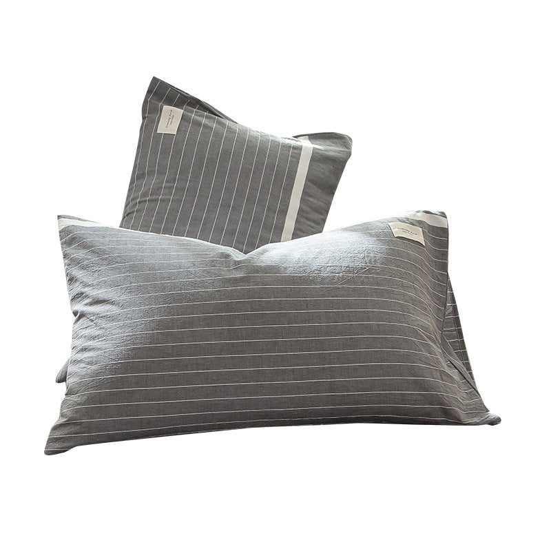Korean Washed Cotton Pillowcase Pair — Cloud Soft — view 3