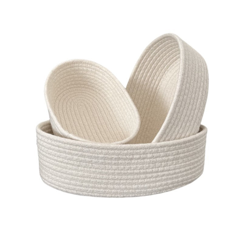 Cotton Rope Storage Baskets — Trio Collection — view 2