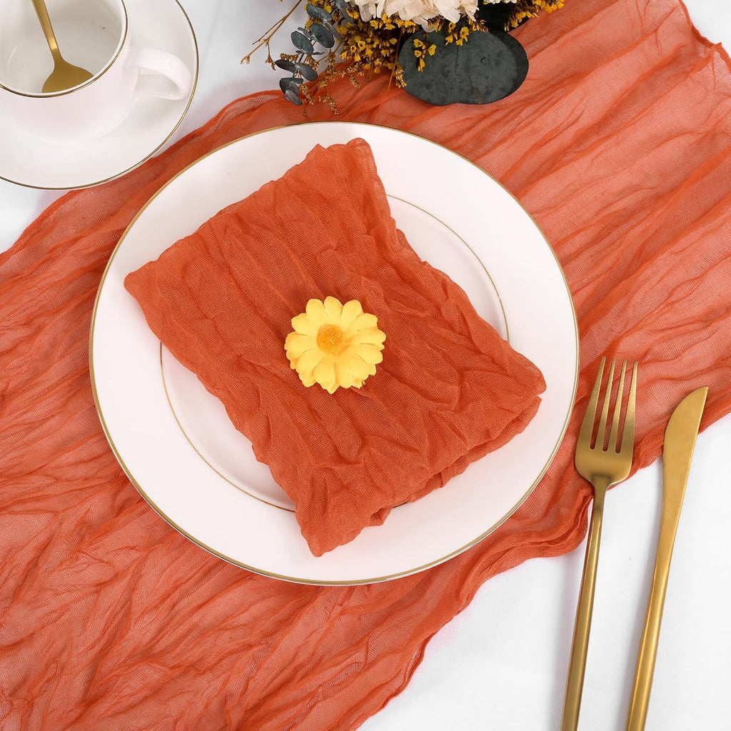 Bali Crinkled Chiffon Napkin, Plain Table Linen — view 12
