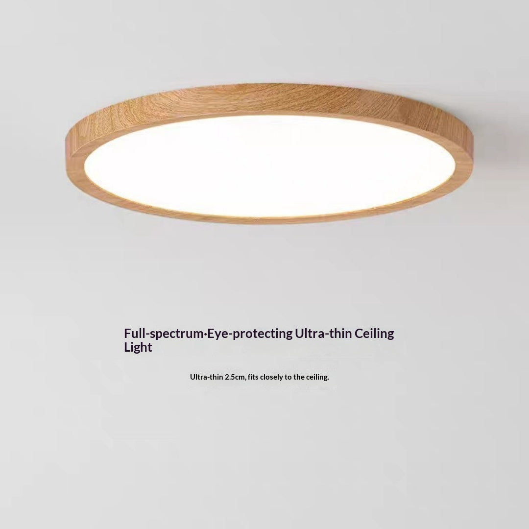Minimalist Natural Wood Ceiling Light, 2.5cm