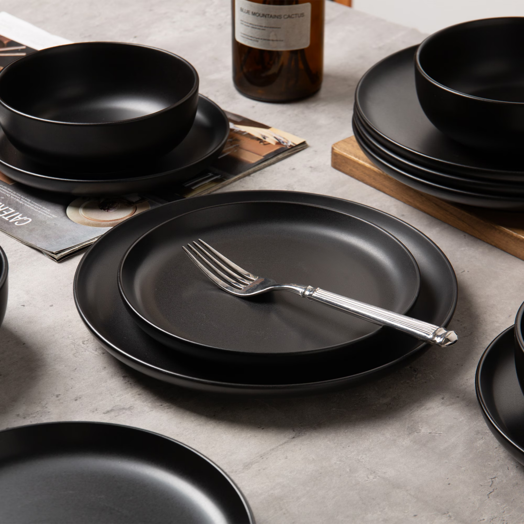 Matte Stoneware Dining Collection for Four — view 10
