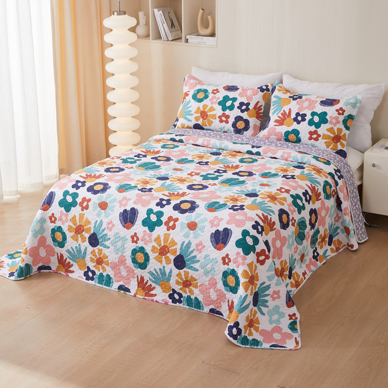 Quilted Cotton Twill Bedspread Three-Piece Collection — view 10