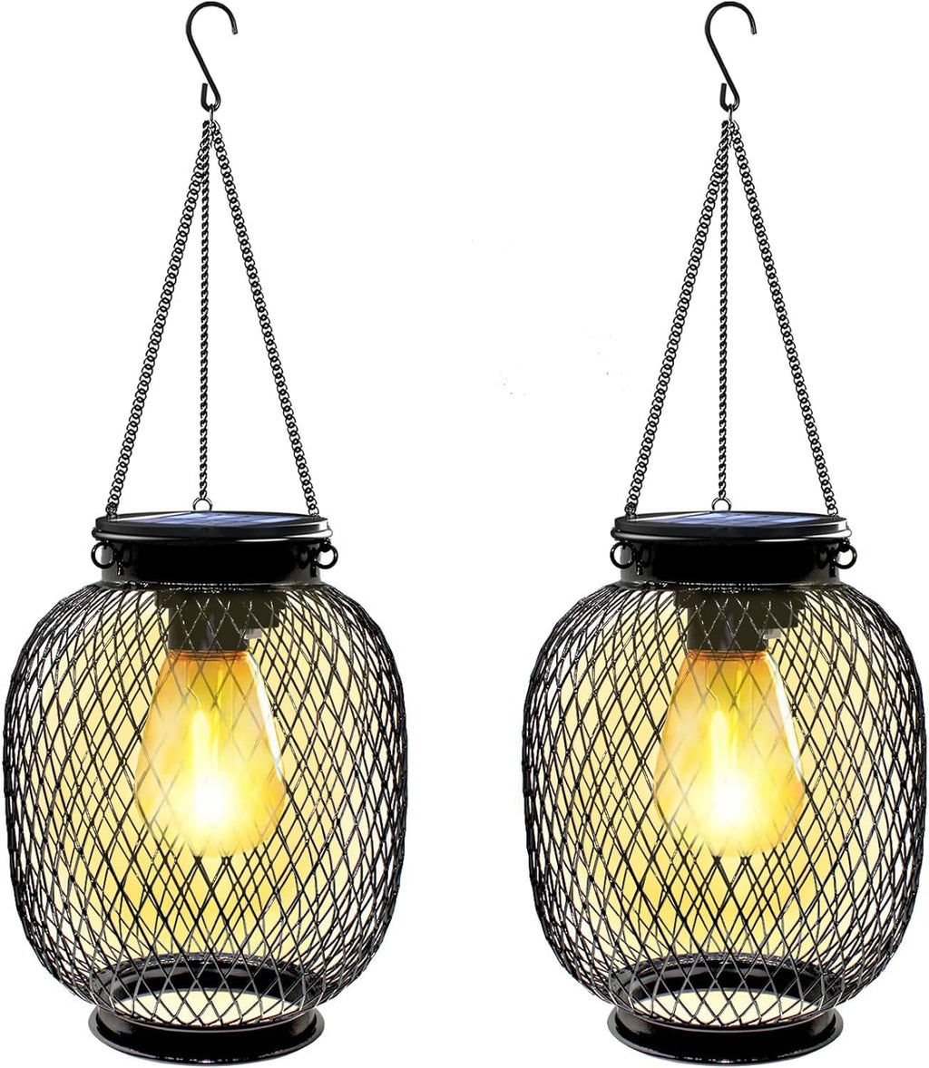 Solar Hanging Metal Garden Lantern
