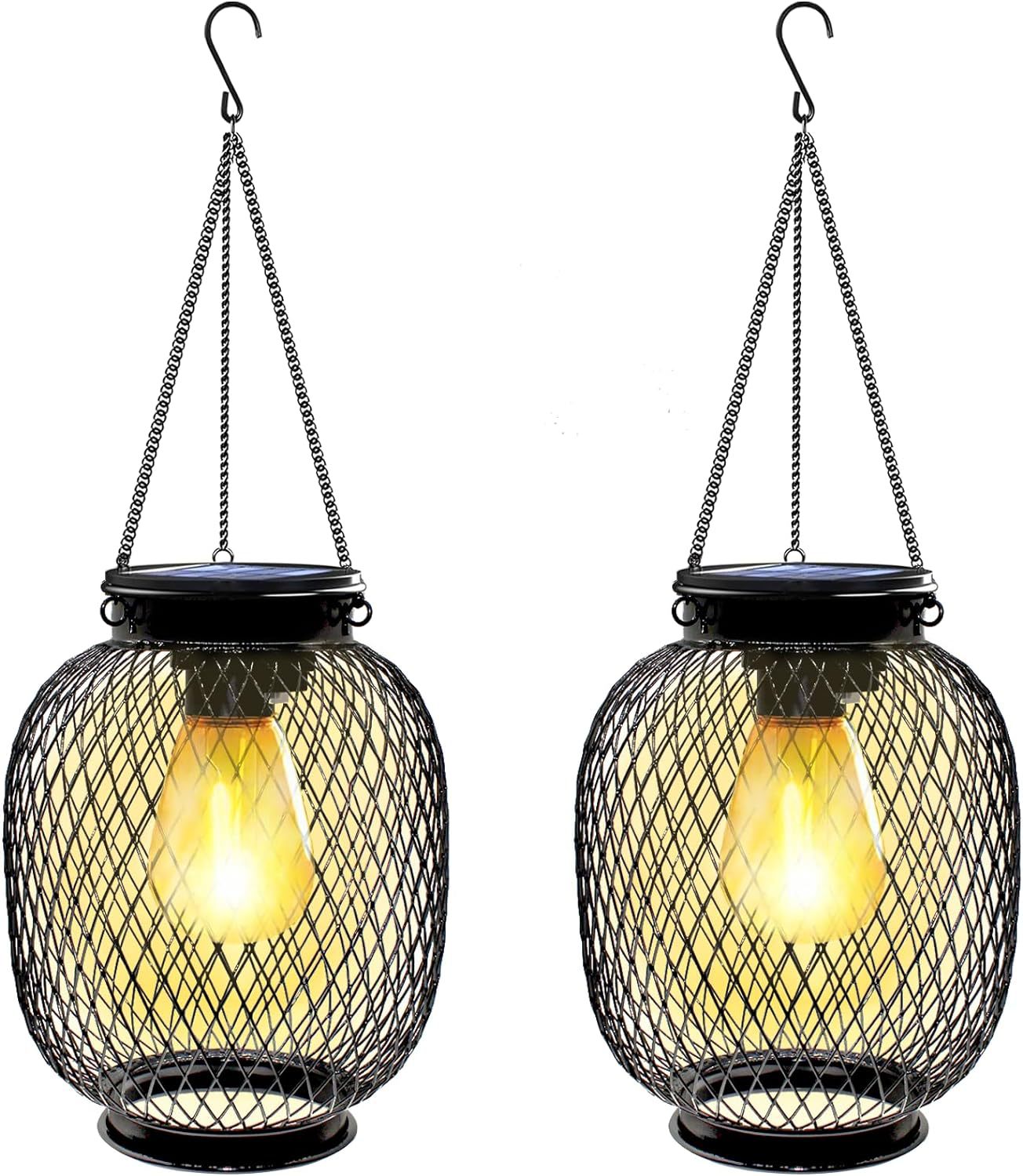 Solar Hanging Metal Garden Lantern
