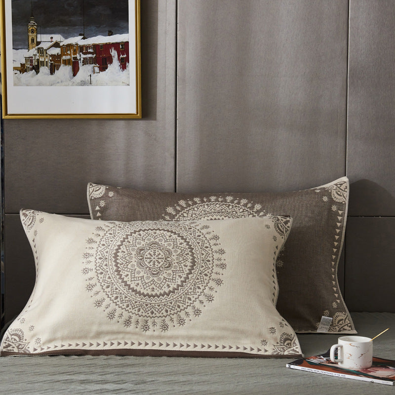 Four-Layer Gauze Cotton Pillowcase | Cloud-Soft