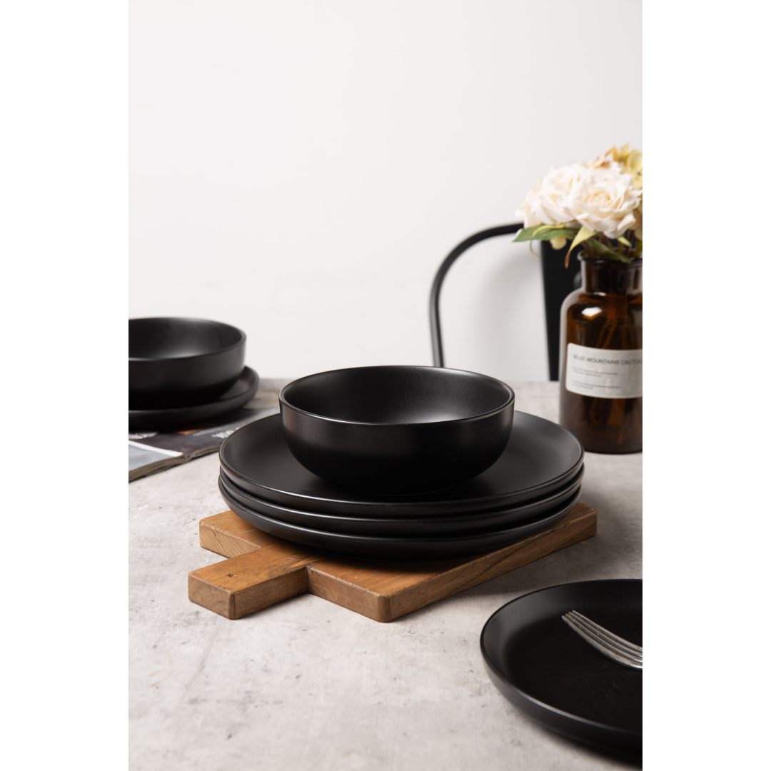 Matte Stoneware Dining Collection for Four — view 11