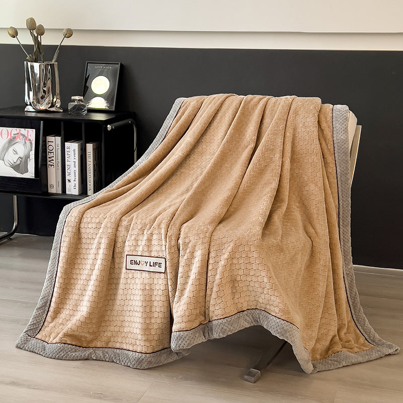 Milk Velvet Sofa Throw in Cloud-Soft Fleece — view 5
