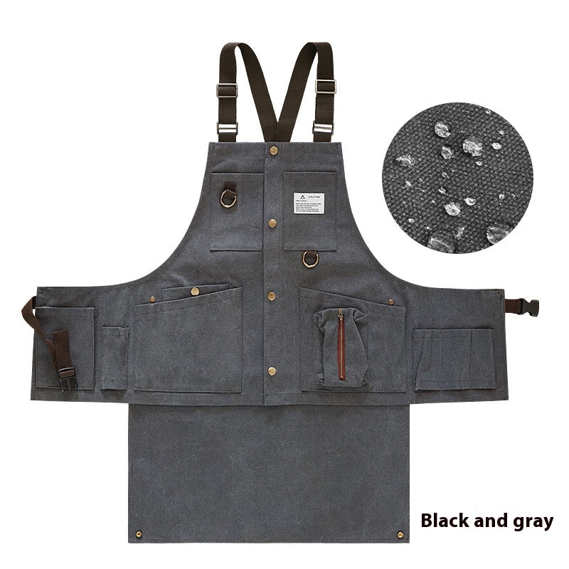 Detachable Waterproof Canvas Dining Apron
