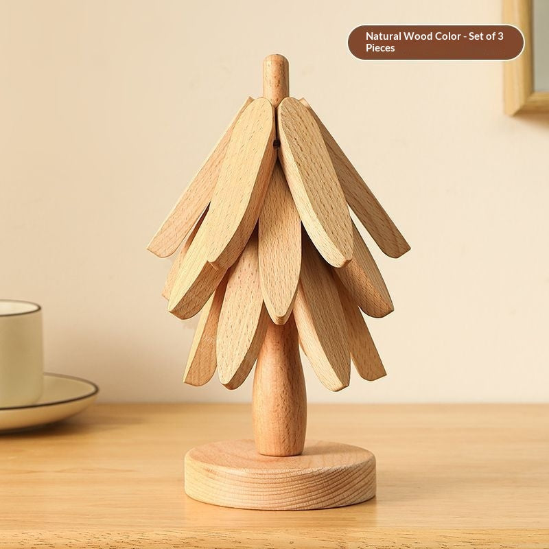 Sculptural Tree Branch Wooden Trivet & Table Mat — view 10