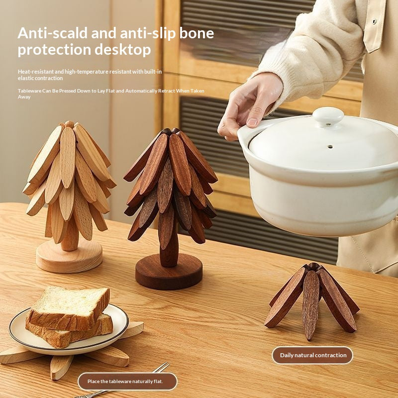 Sculptural Tree Branch Wooden Trivet & Table Mat — view 6