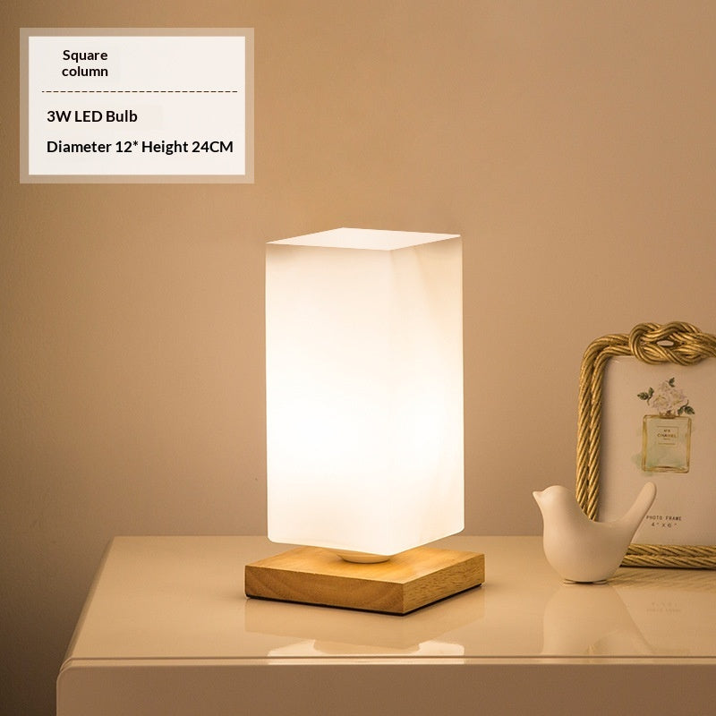 Solid Wood Table Lamp | Warm Minimalist Glow — view 7