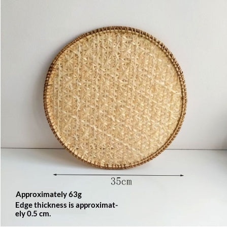 Handwoven Rattan & Bamboo Dining Placemat — view 12