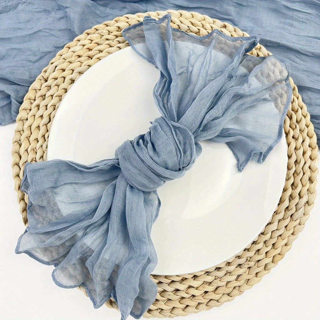 Bali Crinkled Chiffon Napkin, Plain Table Linen — view 13