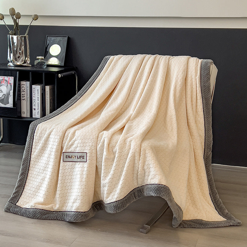 Milk Velvet Sofa Throw in Cloud-Soft Fleece — view 9