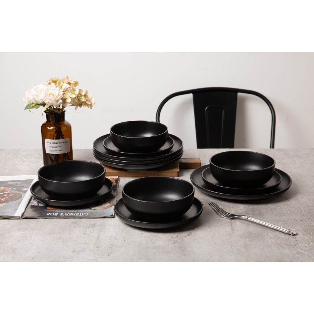 Matte Stoneware Dining Collection for Four — view 4