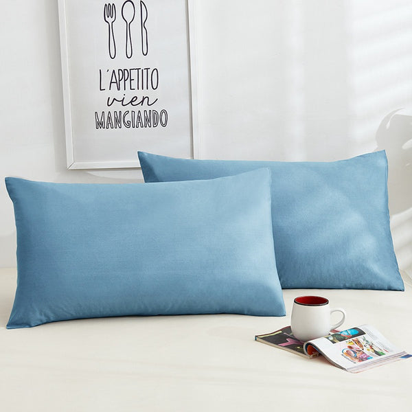 Hotel-Grade Pure Cotton Pillowcases Pair