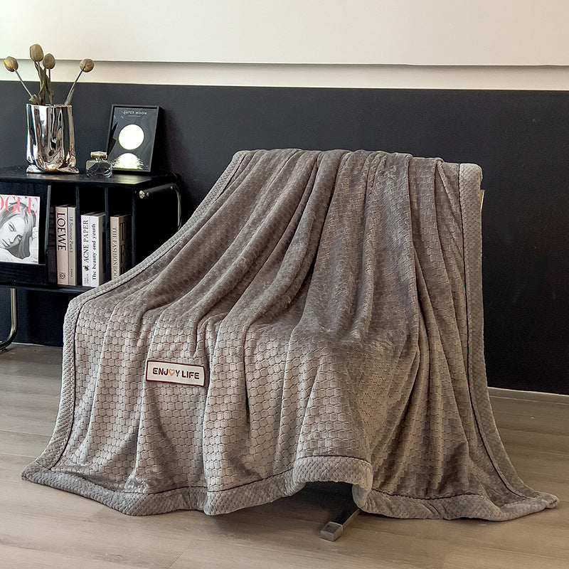 Milk Velvet Sofa Throw in Cloud-Soft Fleece — view 10