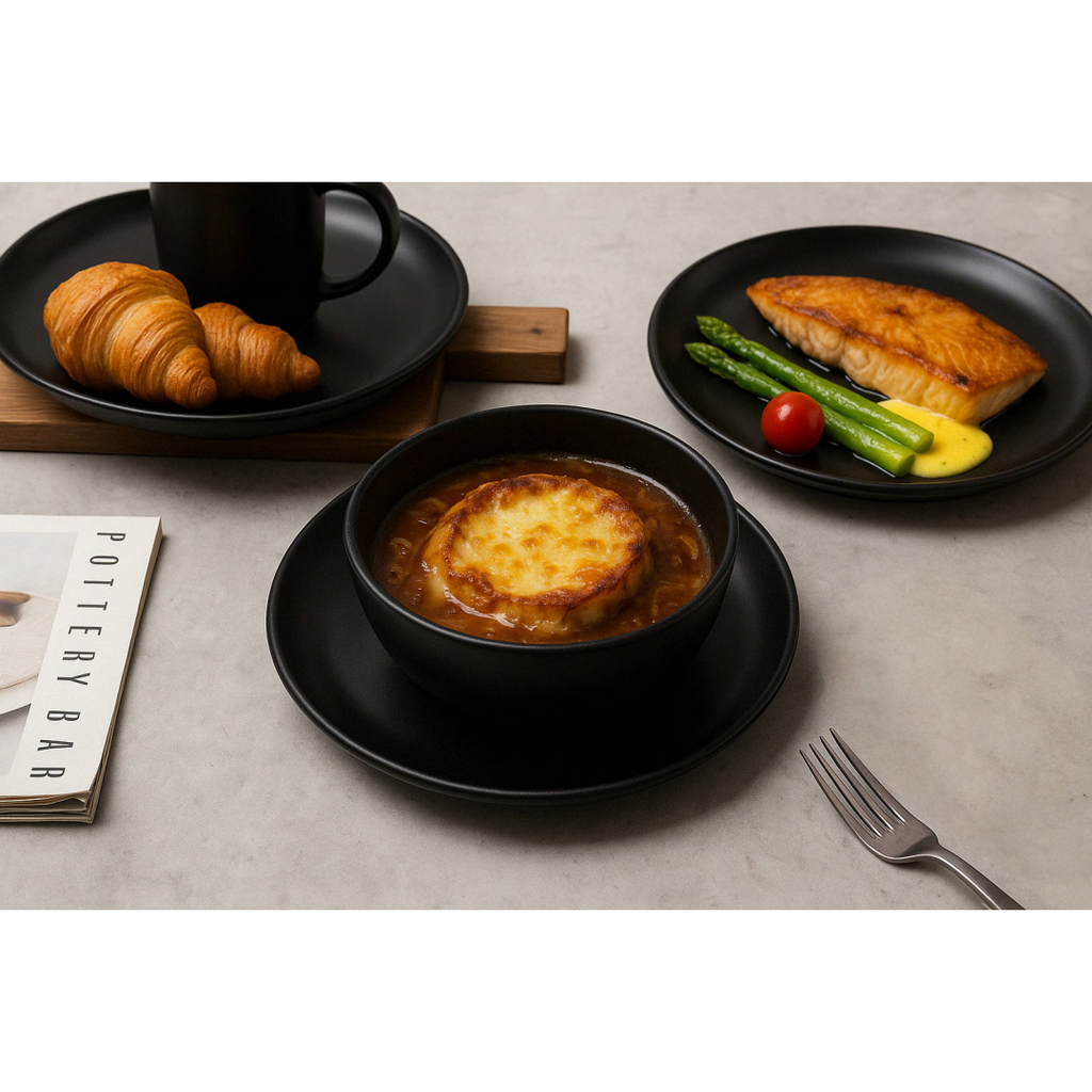 Matte Stoneware Dining Collection for Four — view 15