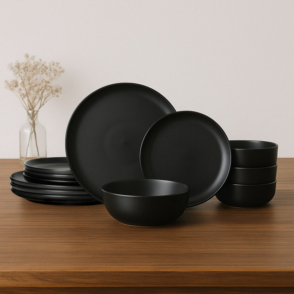 Matte Stoneware Dining Collection for Four — view 12