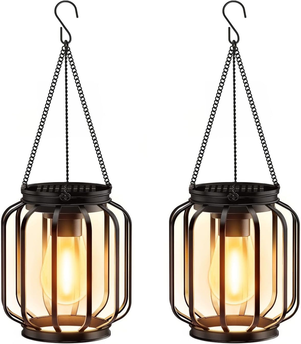 Solar Hanging Metal Garden Lantern