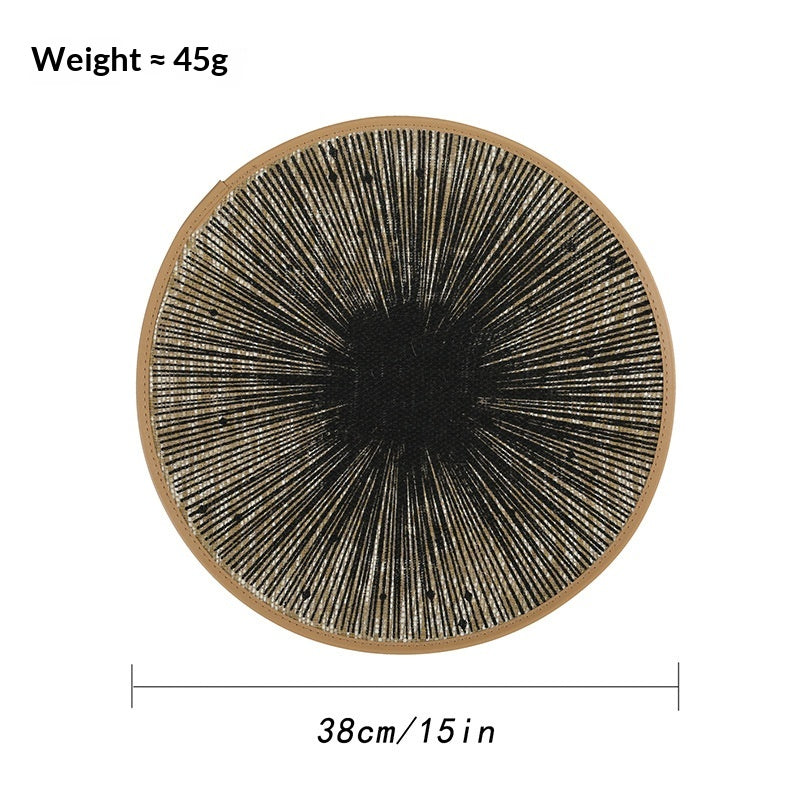Handwoven Jute Natural Placemat & Coaster — view 17