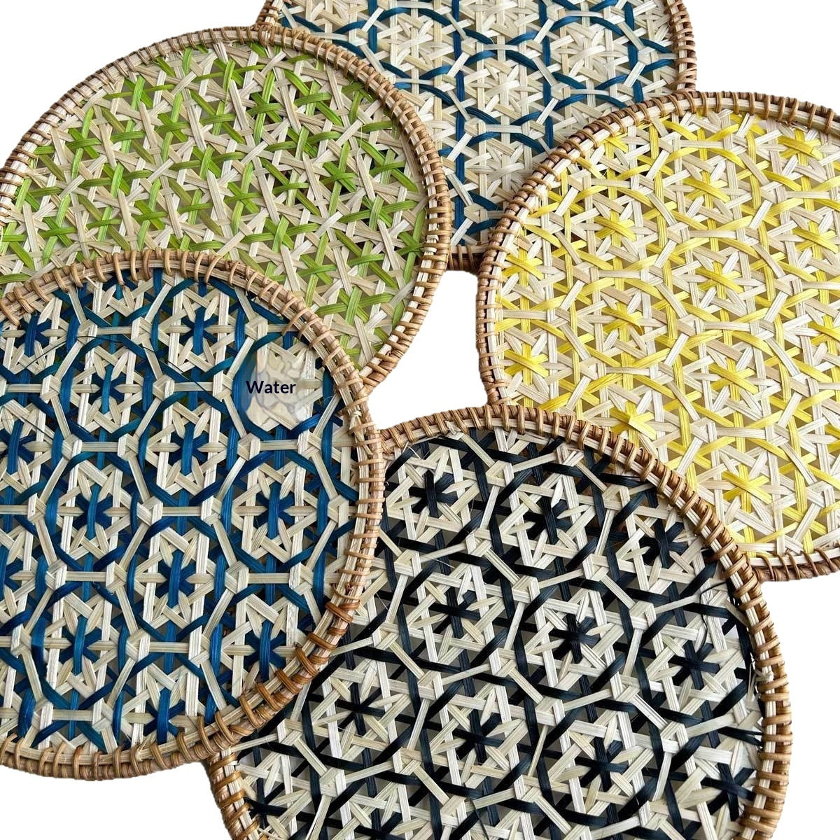 Handwoven Rattan & Bamboo Dining Placemat — view 15