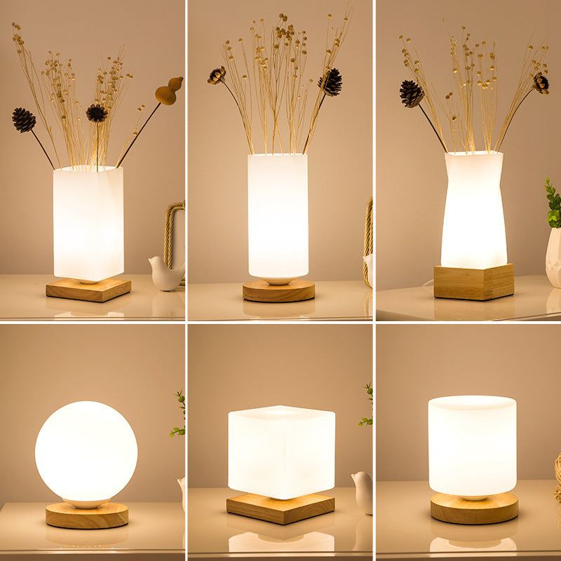 Solid Wood Table Lamp | Warm Minimalist Glow — view 5
