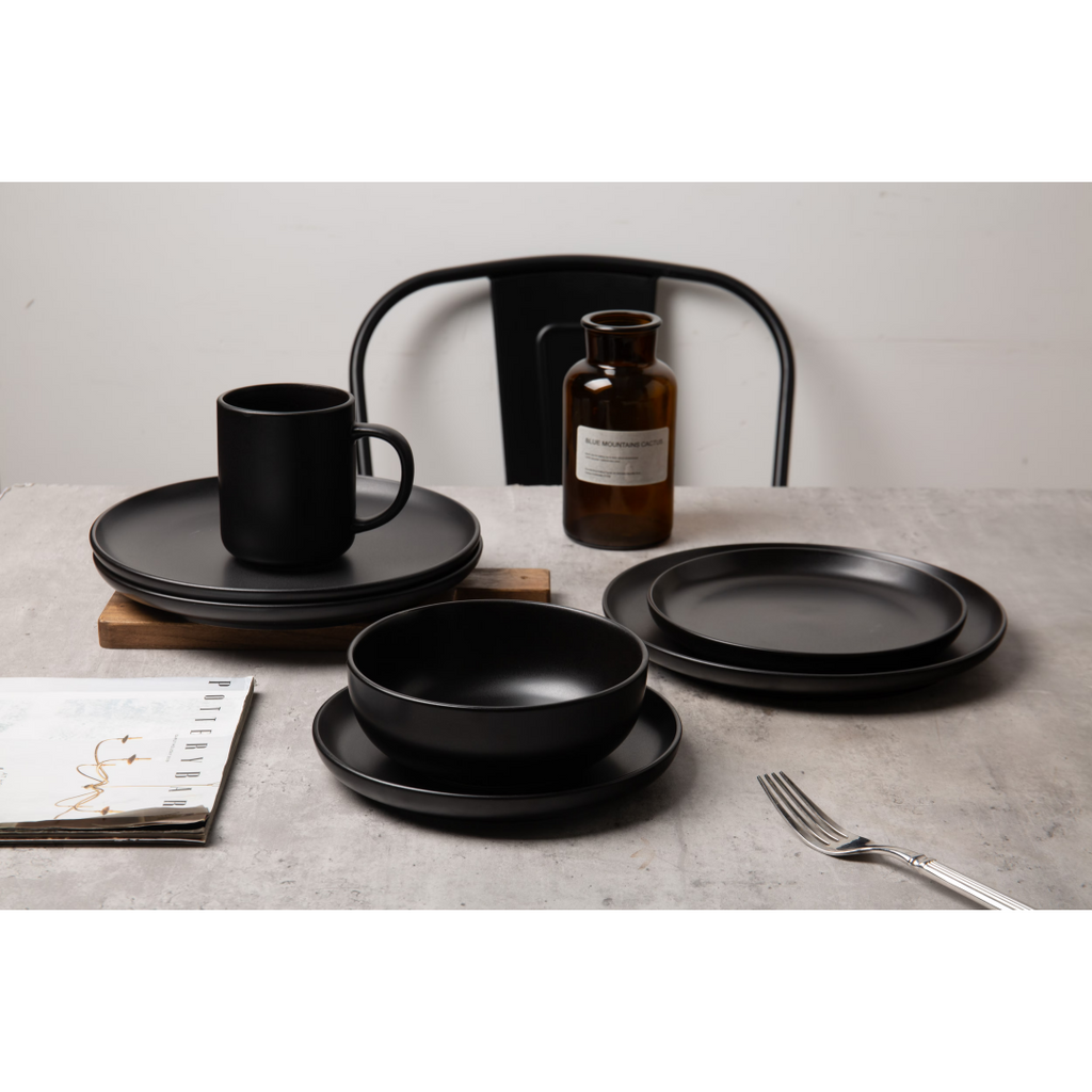 Matte Stoneware Dining Collection for Four — view 17