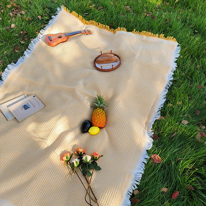 Stonewashed Linen Picnic & Dining Blanket — view 3