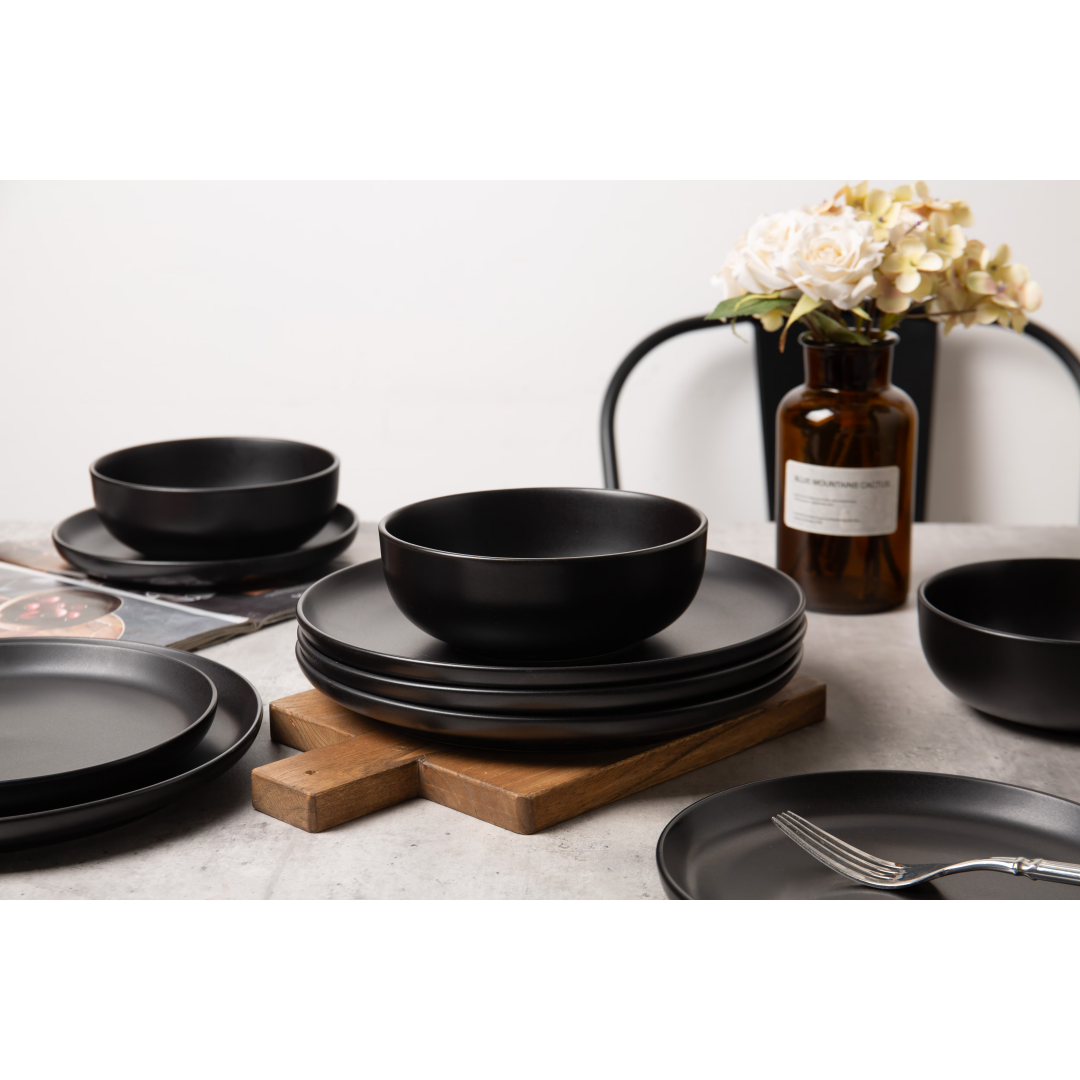 Matte Stoneware Dining Collection for Four — view 2