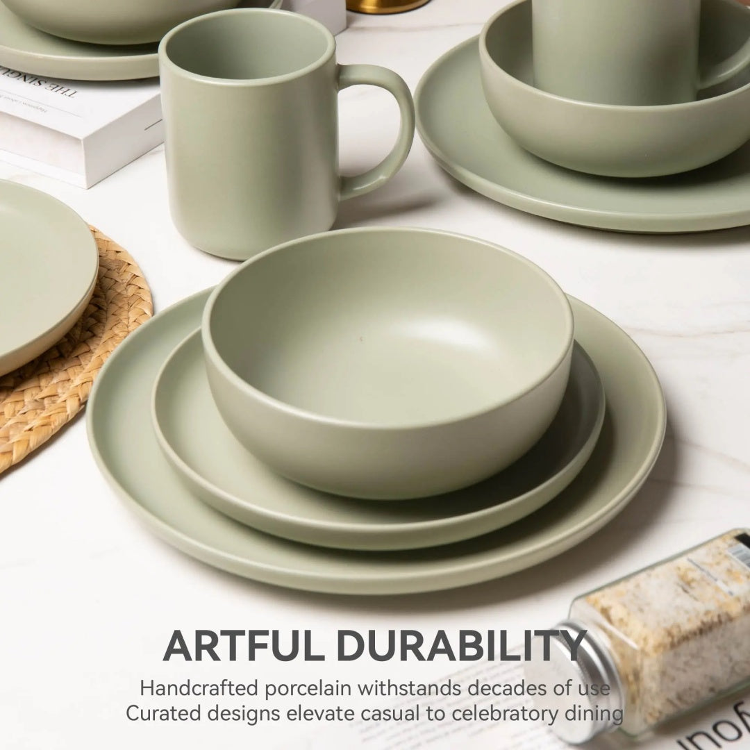 Matte Stoneware Dining Collection for Four — view 9