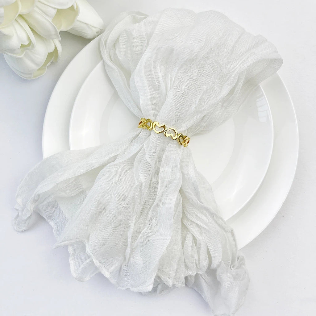 Bali Crinkled Chiffon Napkin, Plain Table Linen — view 11