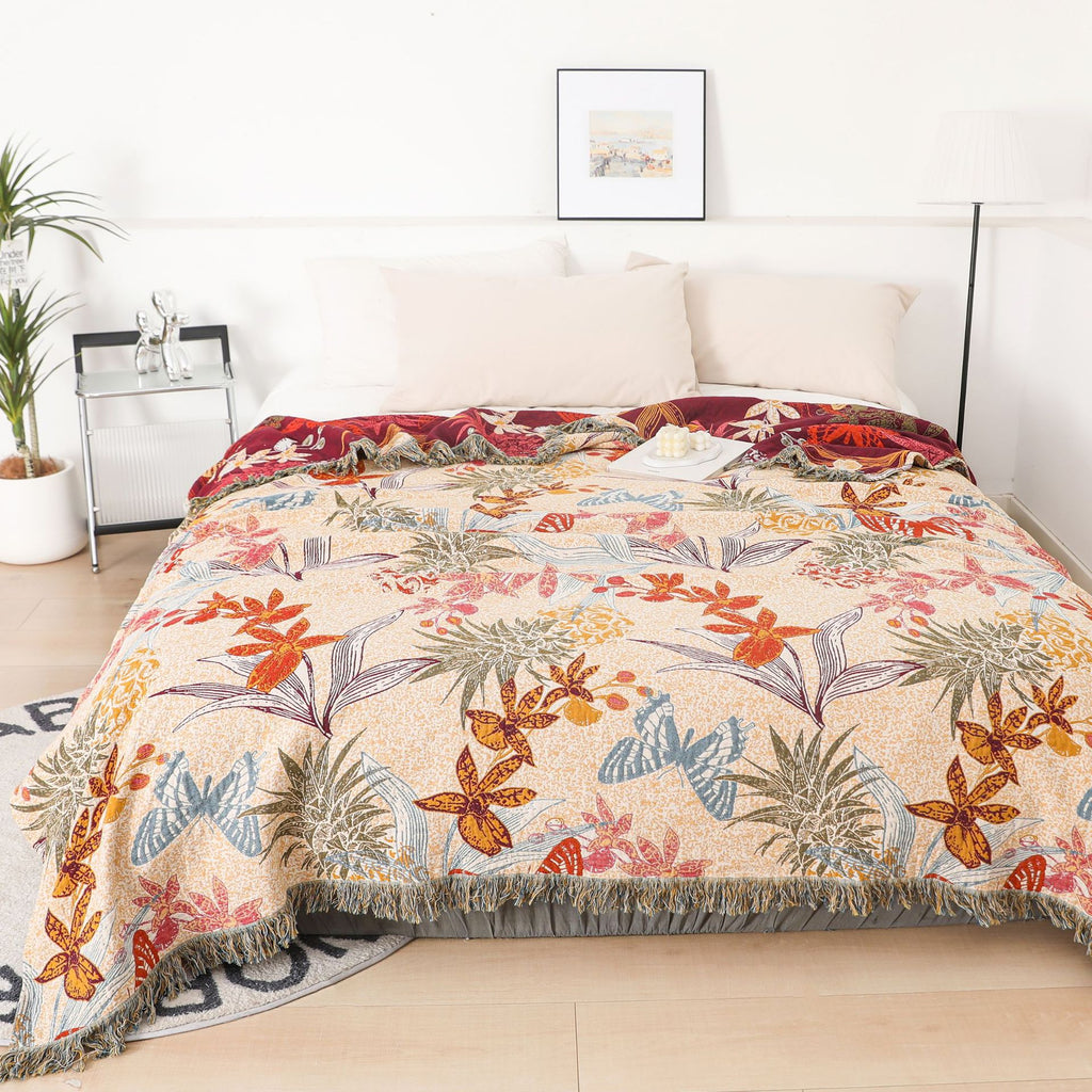 Cotton Gauze Multi-Layer Summer Bedspread — view 5
