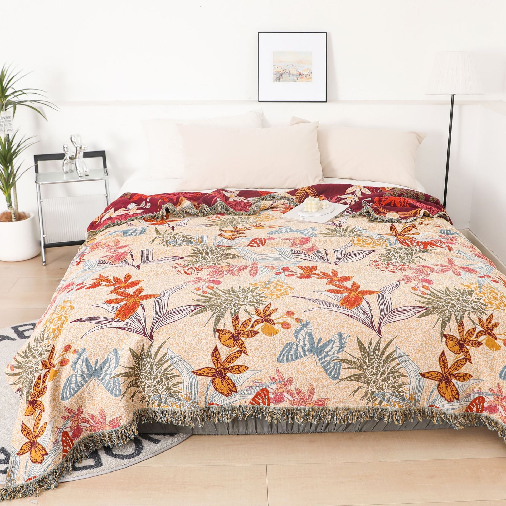 Cotton Gauze Multi-Layer Summer Bedspread — view 5