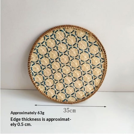 Handwoven Rattan & Bamboo Dining Placemat — view 9